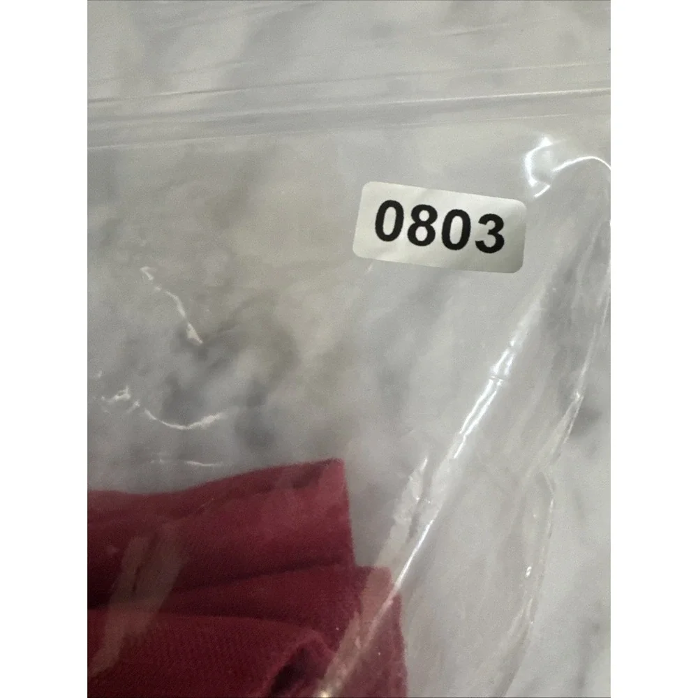 POTTERY BARN BELGIAN FLAX LINEN SHAM ~ KING ~ RED BERRY- Sample